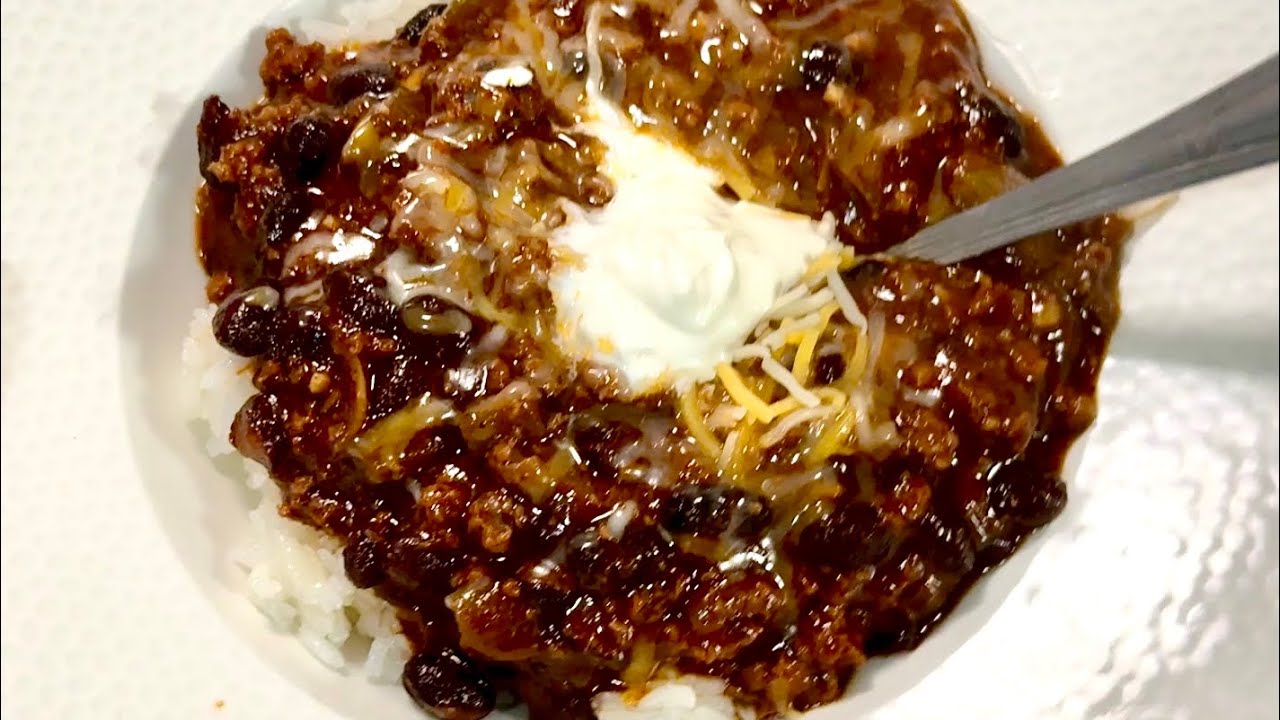 Beef & Black Bean Sweet Chili