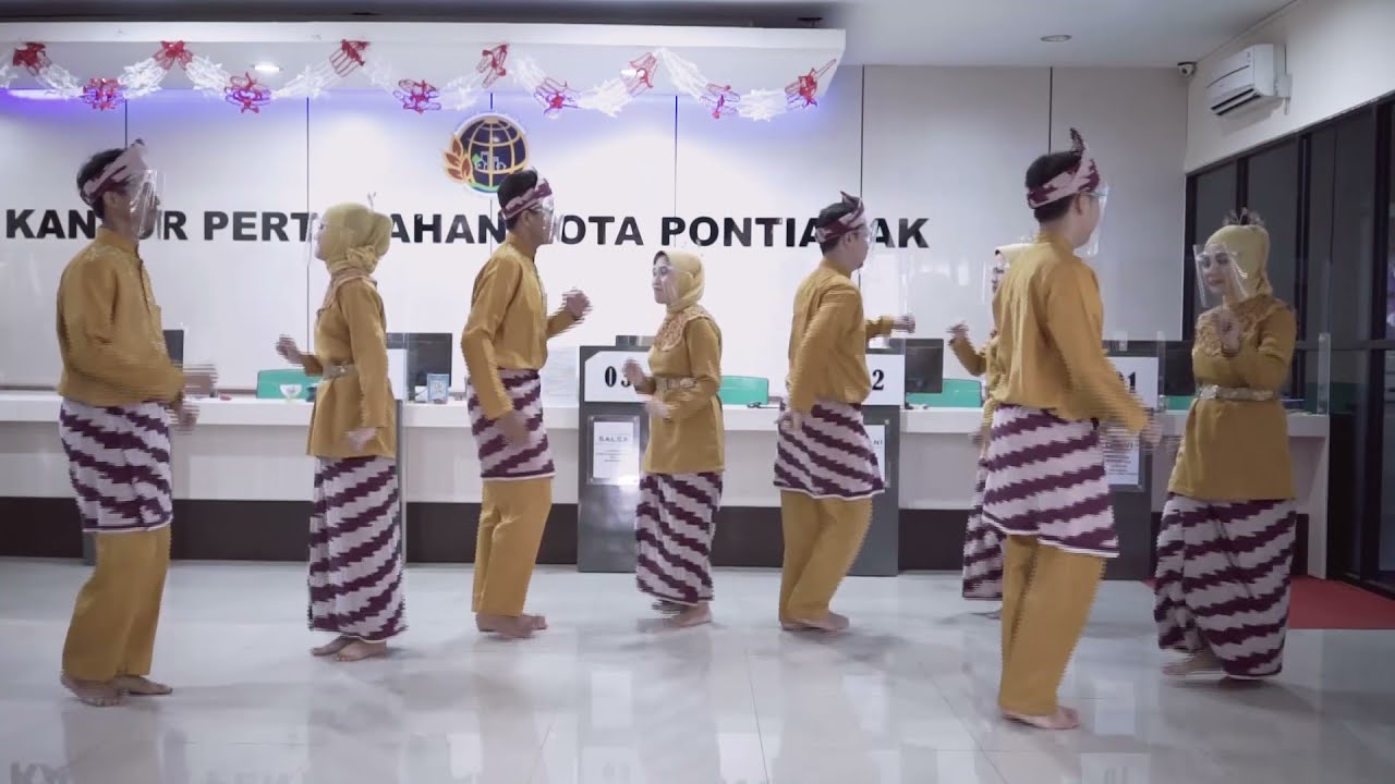 Tari Jepin Melayu Kantor Pertanahan Kota Pontianak