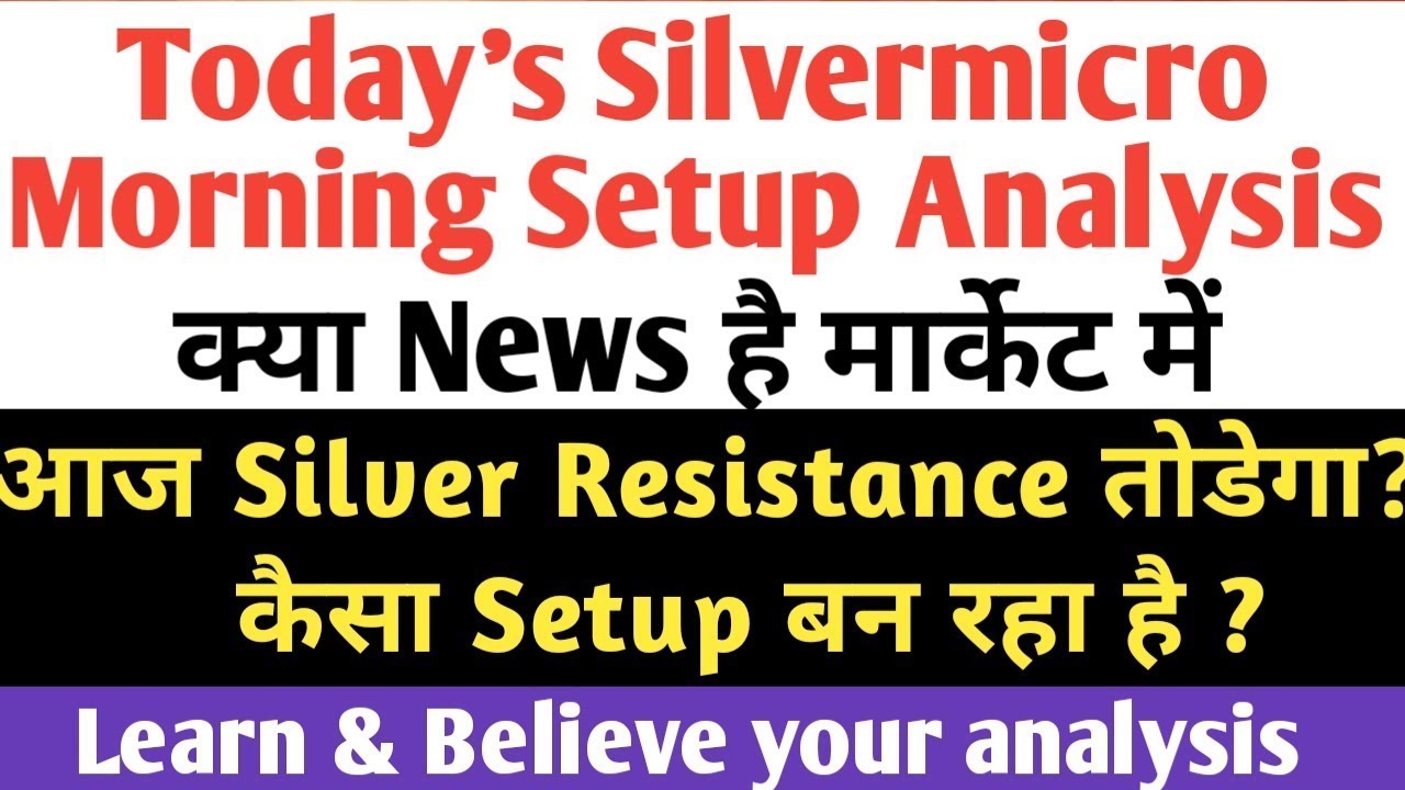 Today's Silvermic setup|silver technical analysis.Silver trading strategy in hindi.