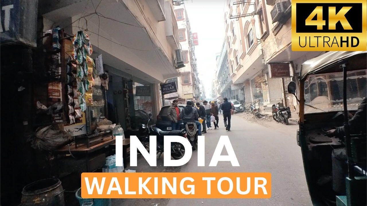 Delhi, India Slums Walking Tour | With Immersive Sounds In 4K