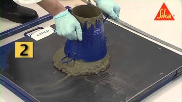 Flow Table Test - fresh Concrete