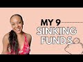 My 9 Sinking Funds | 2021 Sinking Funds to Set Up | How Much I Have Saved