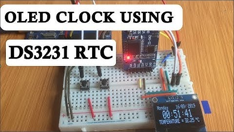 Digital Clock using SSD1306 OLED and DS3231 RTC with Arduino.