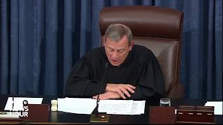 WATCH: Chief Justice Roberts says he won’t break ties during impeachment trial- First impeachment
