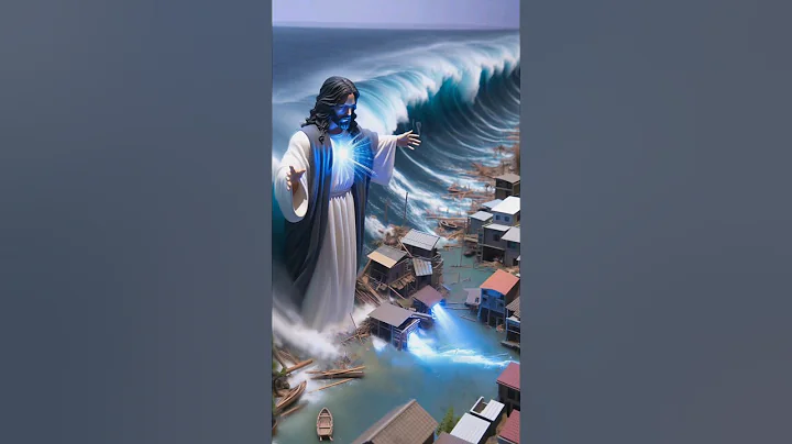 Jesus Calms the Super Tsunami #Shorts
