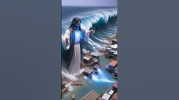 Jesus Calms the Super Tsunami #Shorts