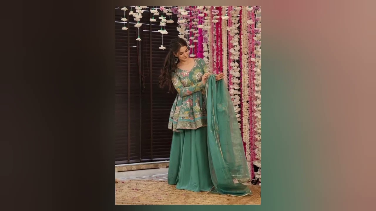 Frock and plazo design 😍🔥💄