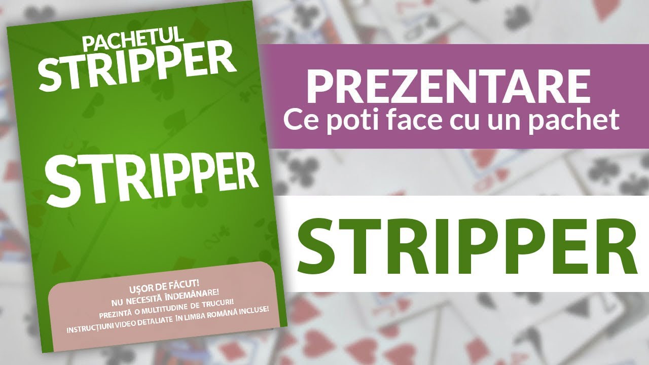 Carti de joc speciale - Stripper deck - Ce poti face cu ele?