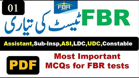 FBR Past Papers-Lecture 01-Test Point Official