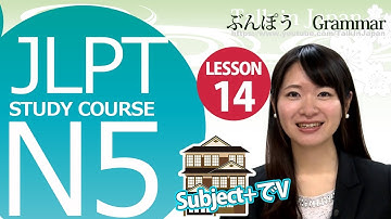 日本語レッスン✍JLPT N5 Lesson 14-3 Grammar 「6. SubjectでV」 do…by subject【日本語能力試験N5】