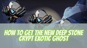 How to get the NEW Deep Stone Crypt Raid Exotic Ghost Shell!!