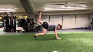 BEAR CRAWL POS. GLUTE KICKBACKS