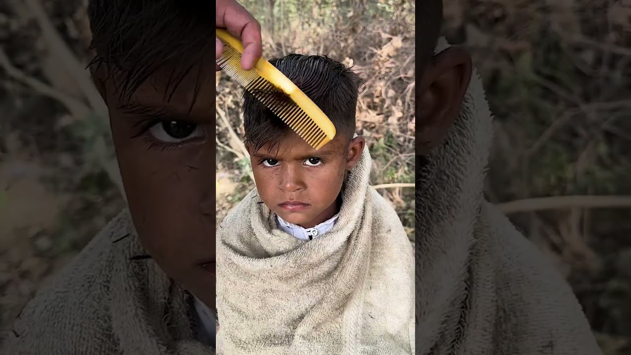 Haircut Gone Wrong? A Scared Kid's Hilarious Reaction at the End!