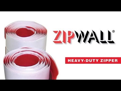 ZipWall Heavy Duty Zipper - Quickly Create a Door in Your Plastic Sheeting Dust Barrier