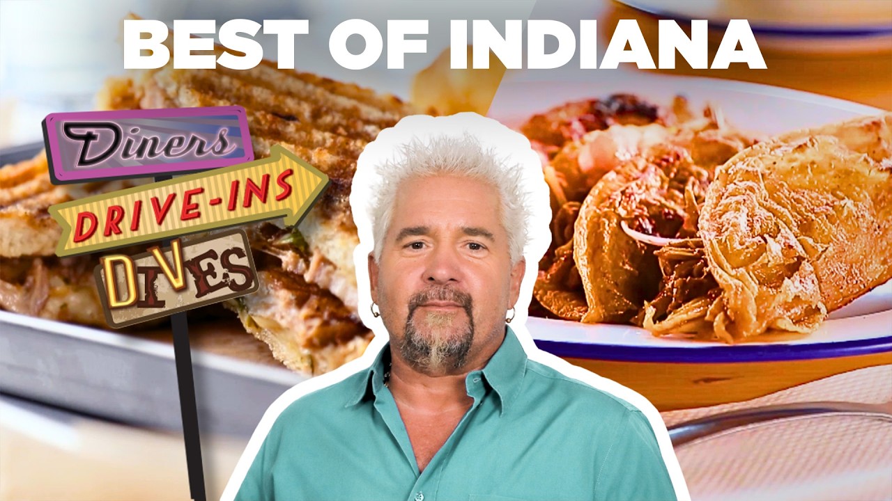 Top #DDD Videos in Indiana with Guy Fieri 🏎️ Diners, Drive-Ins and Dives