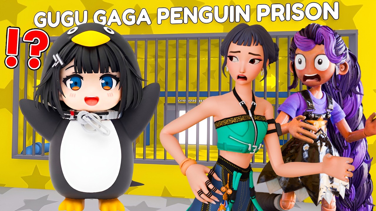 zoey-and-lily-lovebraids-plays-escape-gugu-gaga-penguin-prison-run-in
