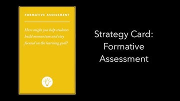Formative Assessment