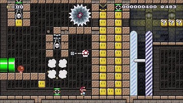 Super Mario Maker - One Screen Puzzle [SUBSCRIBER LEVEL]