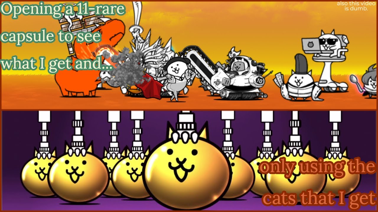 Only Using the Cats That I Get From Rare Capsules YouTube