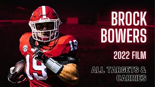 Brock Bowers 2022 Film   All Targets and Carries