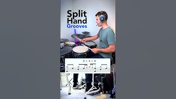 Split-Hand Grooves - DRUM LESSON  #drums #drumnotation #drumlessons #drummer #musiceducation