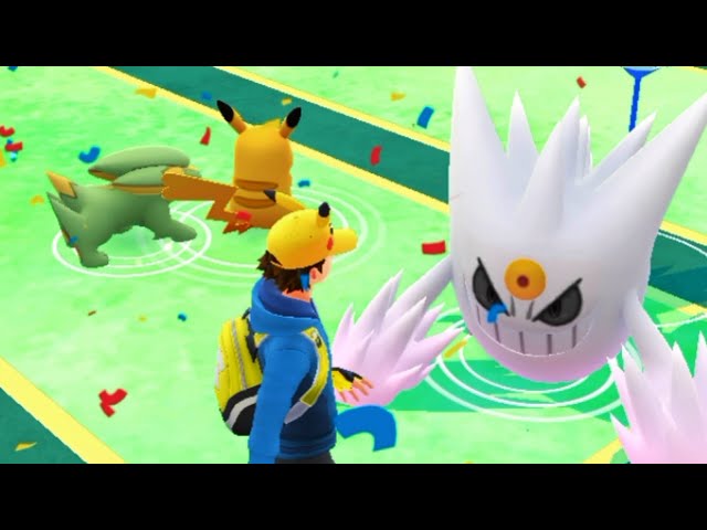 1st time SHINY MEGA GENGAR Cluster in Wild! 😳 Pokemon Go. 