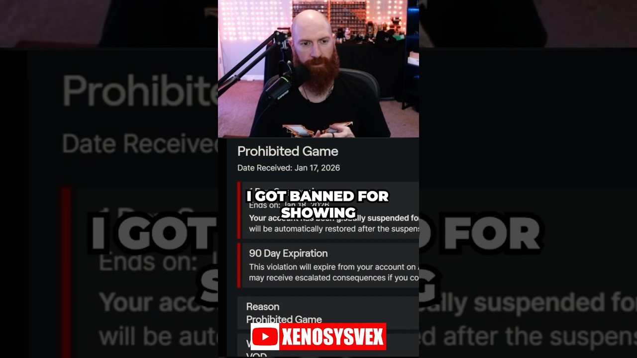 Xeno addresses being banned on Twitch