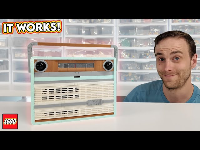 A Working LEGO Radio!? Retro Radio Review class=