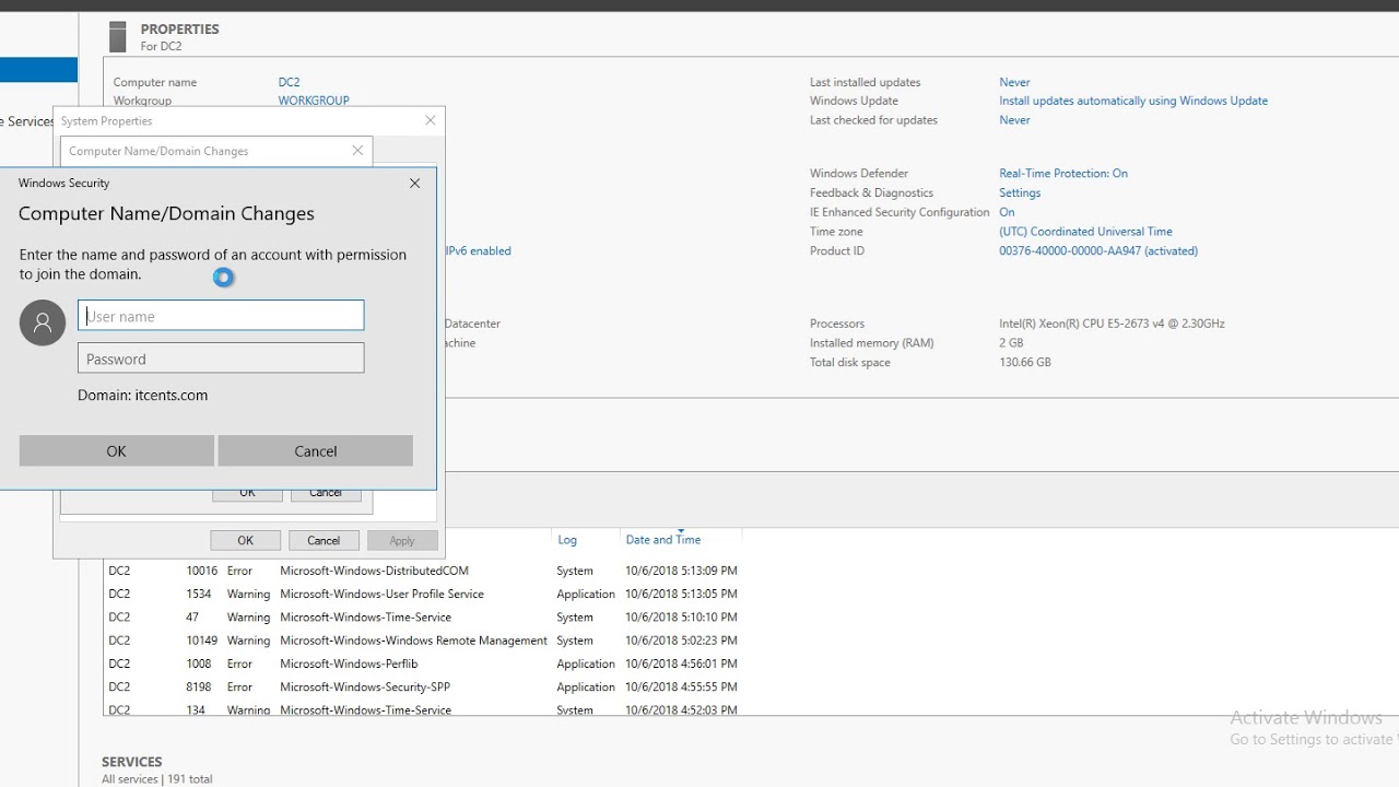 Part 8- Adding Azure VM to domain - YouTube