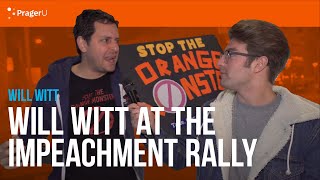 Will Witt at the Impeachment Rally