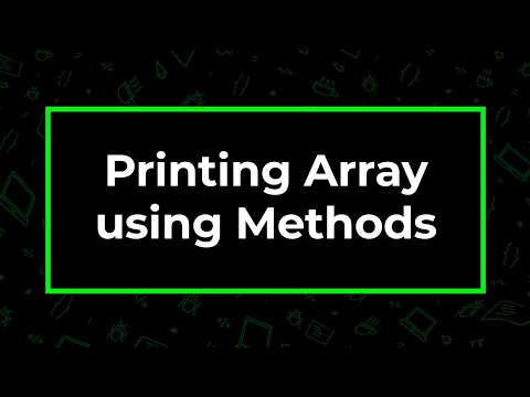 Java Print Array using Methods | CodeGym University Course