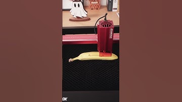 Turning bananas into art! Watch how the #AtomStack A24 brings #creativity to life!  #LaserEngraving
