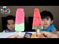 Perang es krim buah paling enak || AICE & WAKU WAKU