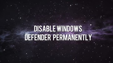 HOW TO DISABLE WINDOWS DEFENDER - Windows 7,8,10 and 11