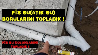 #PİS (#ATIK) #SU #BORULARINI TOPLADIK ! / #SIHHİ #TESİSAT #PİS #SU #KOLONLARINI BİNADAN ÇIKTIK .