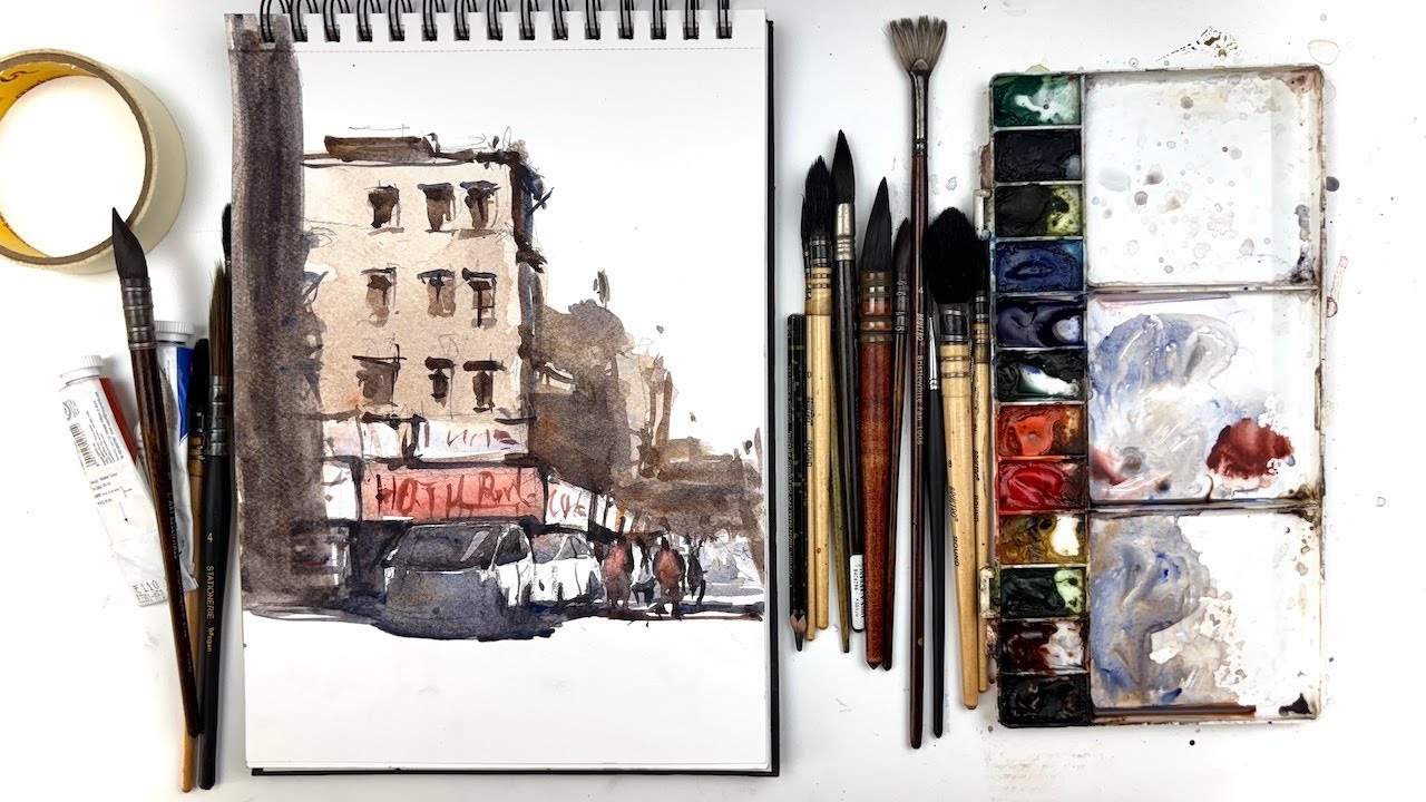 How I Picked Up Watercolors Again After 12 Years of Gap! - YouTube