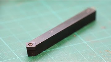 How to make carbide insert tool holder for cutting 45° edges lathe diy