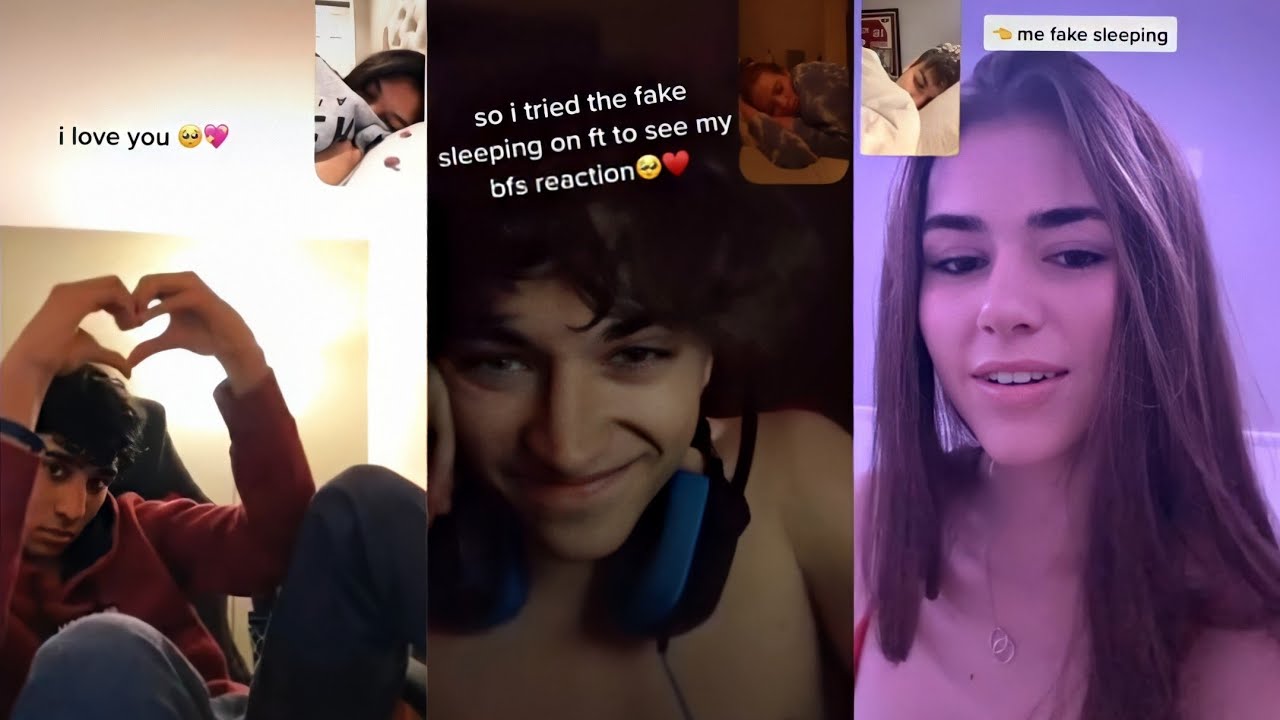 fake asleep on facetime front your boyfriend and see his reaction - YouTube