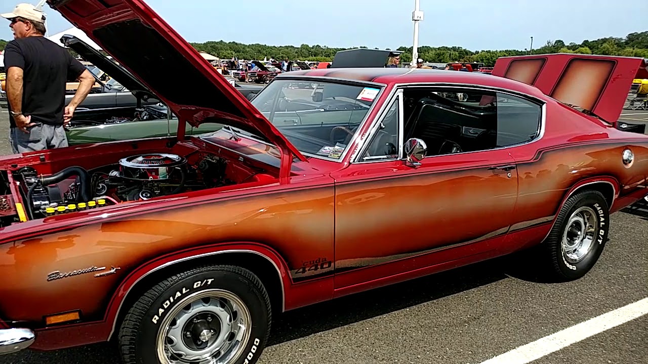 1969 SCORCH RED PLYMOUTH BARRACUDA CUSTOM COPPER BRONZE SIDES 440 ENGINE