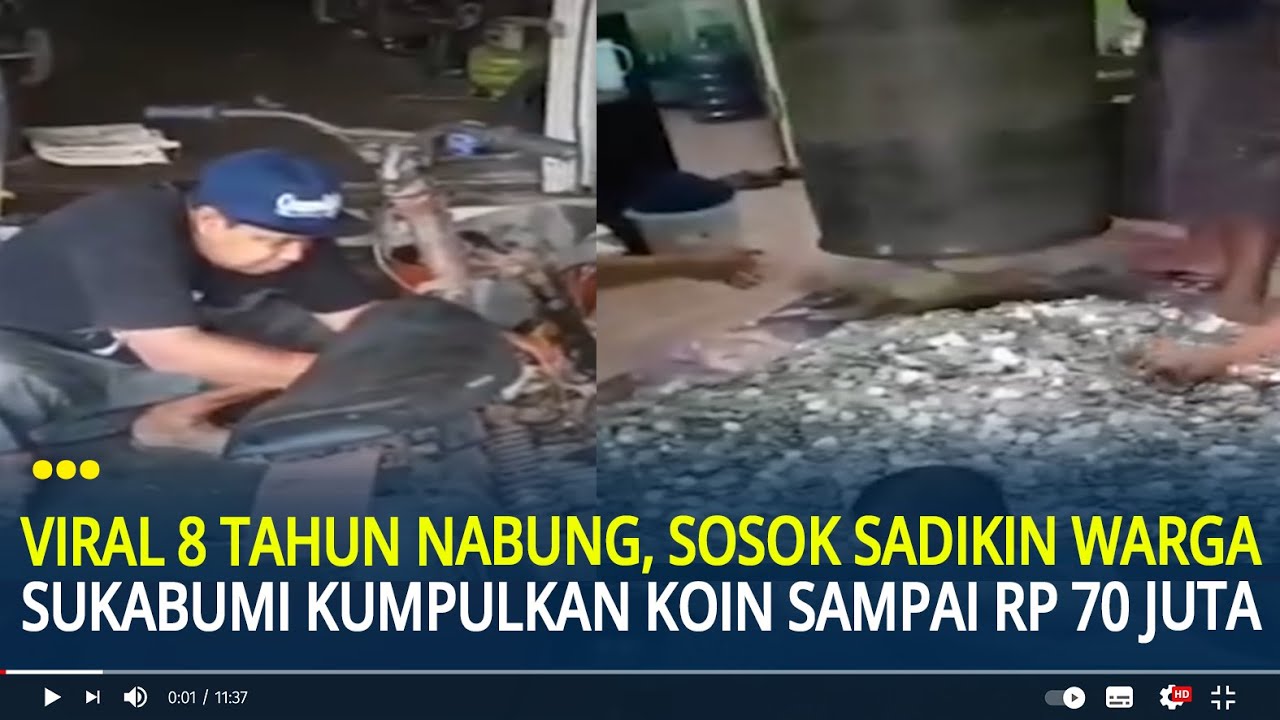 Viral 8 Tahun Nabung, Sosok Sadikin Warga Sukabumi Kumpulkan Uang Koin sampai Rp 70 Juta