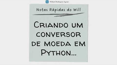 Criando um conversor de moedas em Python #python003