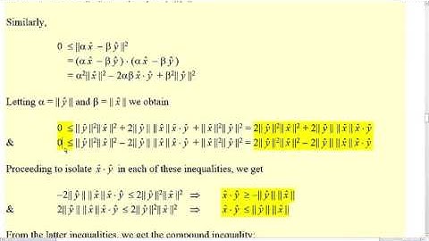 A proof of the Cauchy Schwarz Inequality
