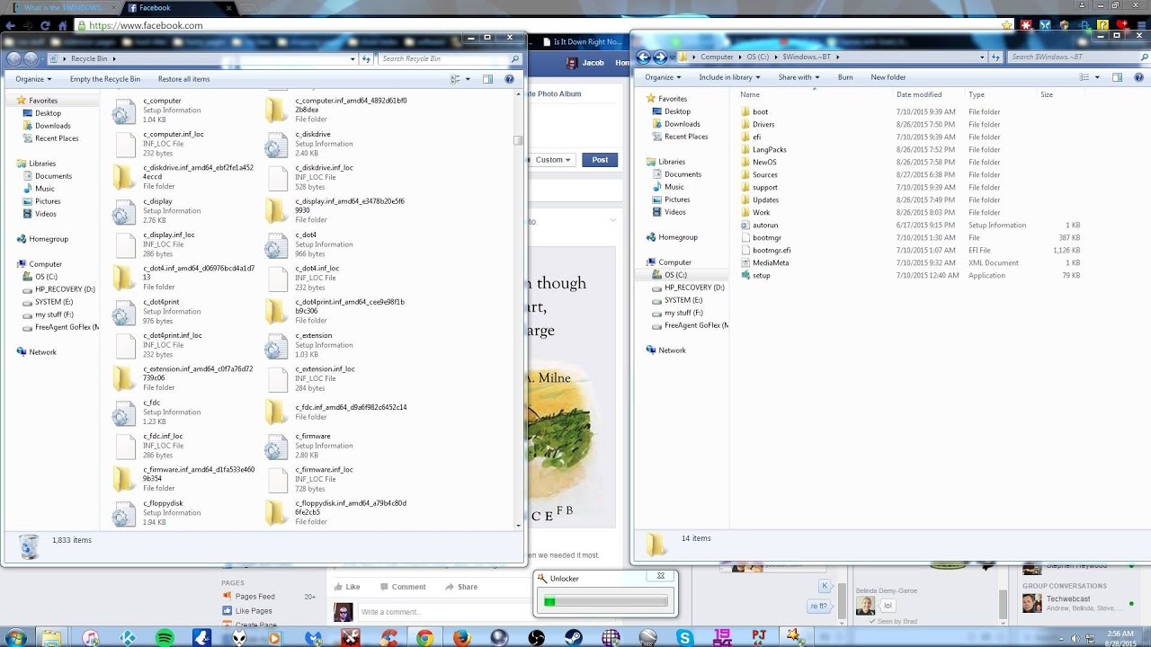 Delete $windows. bt after upgrade