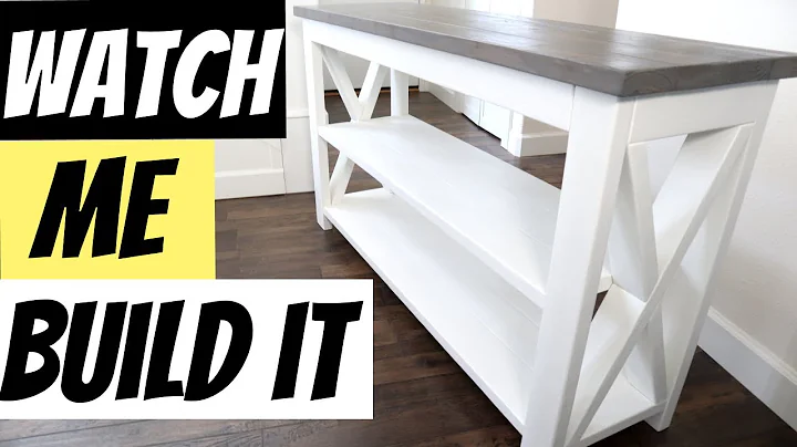 Farmhouse Console Table Build ~ Time Lapse ~  No T...