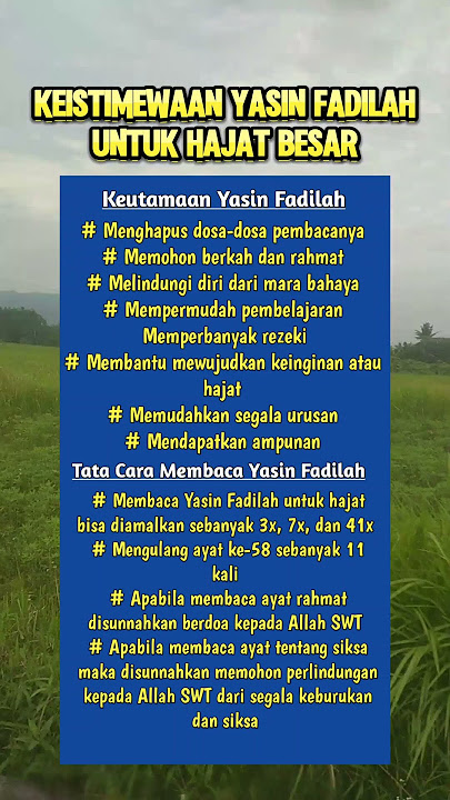 Keistimewaan Yasin Fadilah #shorts #short #islam