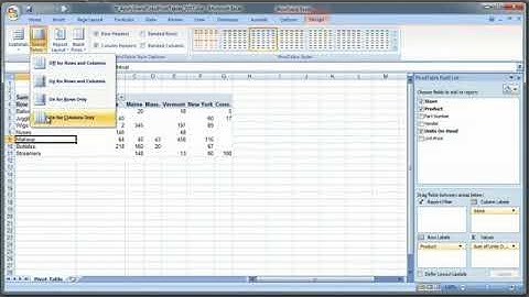 How to Apply Grand Total in Excel 2007 Pivot Table