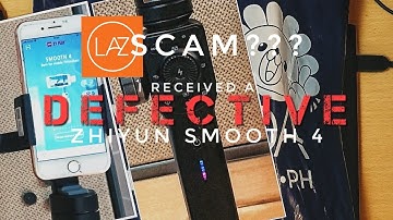 LAZADA SCAM!? Zhiyun Smooth 4 Defective / Error code problem