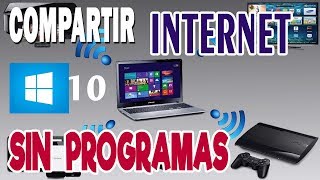 Compartir internet de laptop a celular en Windows 10 - Sin programas screenshot 1
