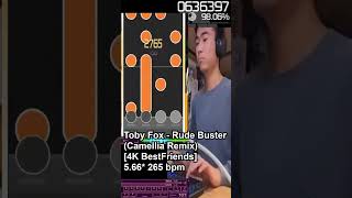 RUDE BUSTER CAMELLIA REMIX #tobyfox #deltarune #osumania #osu #osugame #osumania4k #camellia