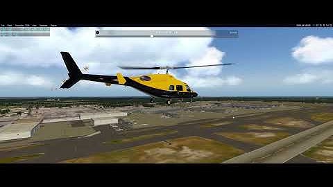 X Plane 11 - Cowan Simulation Bell 222 Maiden Flight